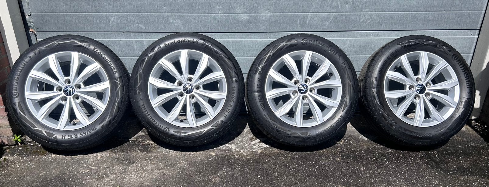 Lichtmetalen VW Polo velgenset, Auto-onderdelen, Banden en Velgen, Ophalen, Gebruikt, 15 inch, Banden en Velgen