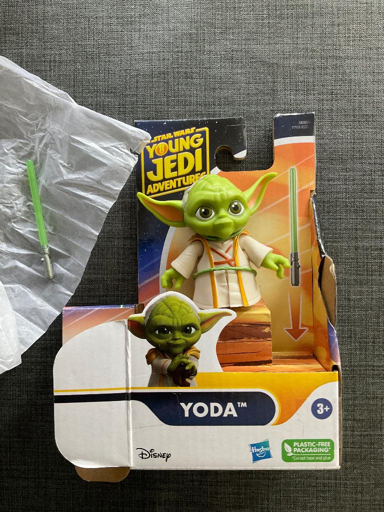 Star Wars Young Jedi Adventures Yoda  Figuur B01, Ophalen, Zo goed als nieuw, Actiefiguurtje