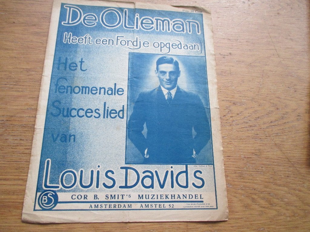 DE OLIEMAN HEEFT EEN FORDJE OPGEDAAN- LOUIS DAVIDS, Piano, Gebruikt, Ophalen of Verzenden, Artiest of Componist