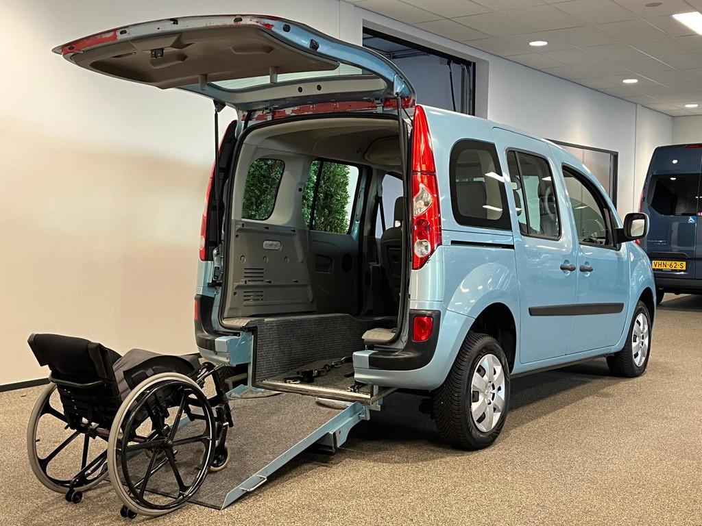 Renault Kangoo Rolstoelauto Automaat XXL-Ombouw 150cm rolsto, Auto's, 12 maanden, Stof, Blauw, Origineel Nederlands