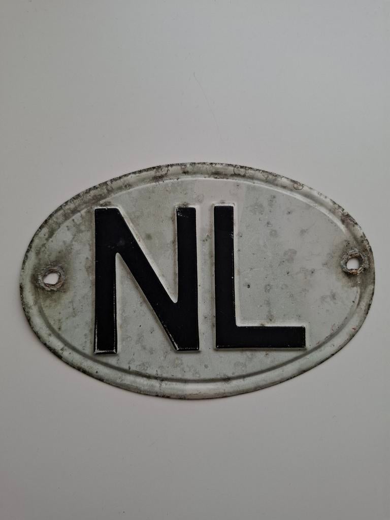 NL landenplaatje oldtimer, Ophalen of Verzenden