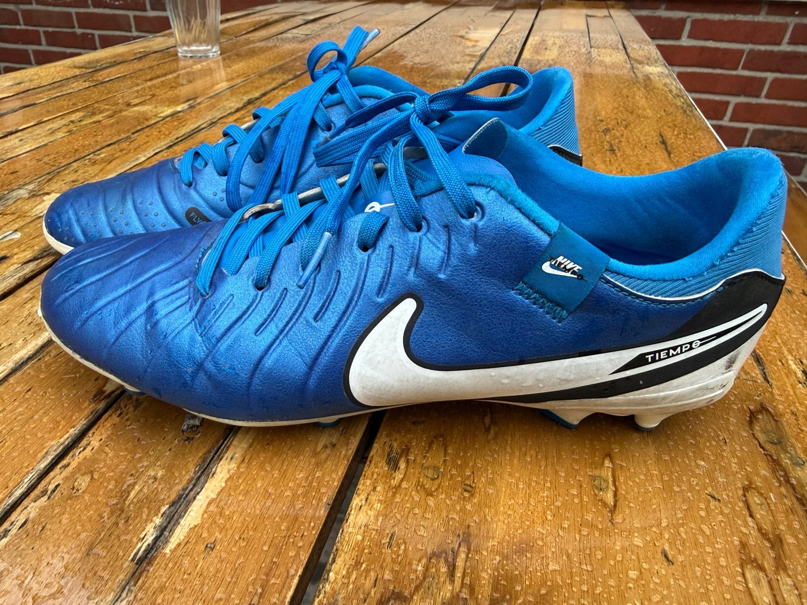 Nike Voetbalschoenen Maat 41 - Blauw/Wit, Ophalen of Verzenden, Gebruikt, Schoenen