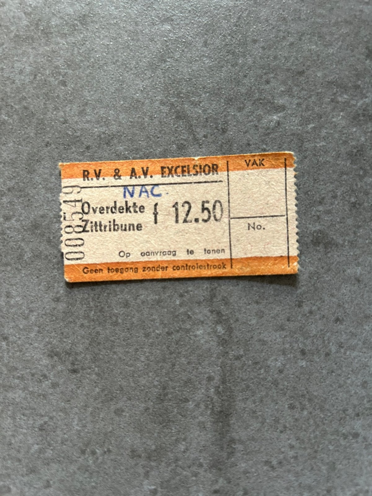 Excelsior - NAC ticket, Ophalen of Verzenden, NAC Breda, Overige typen