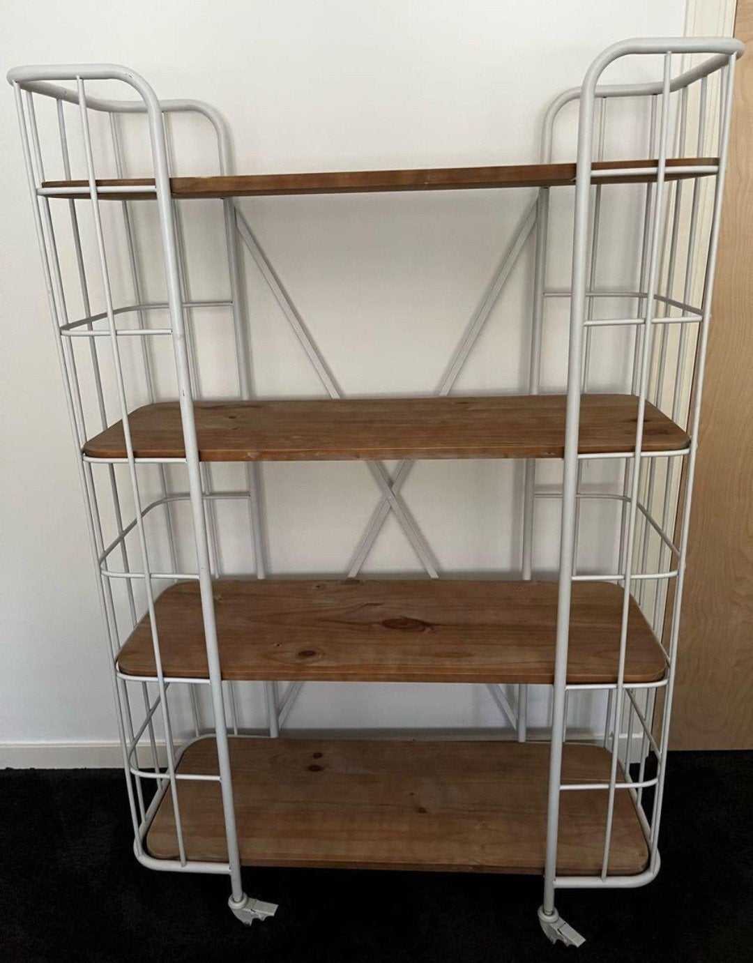 Bakkerskast / Opbergrek met houten planken, Huis en Inrichting, Ophalen, Zo goed als nieuw