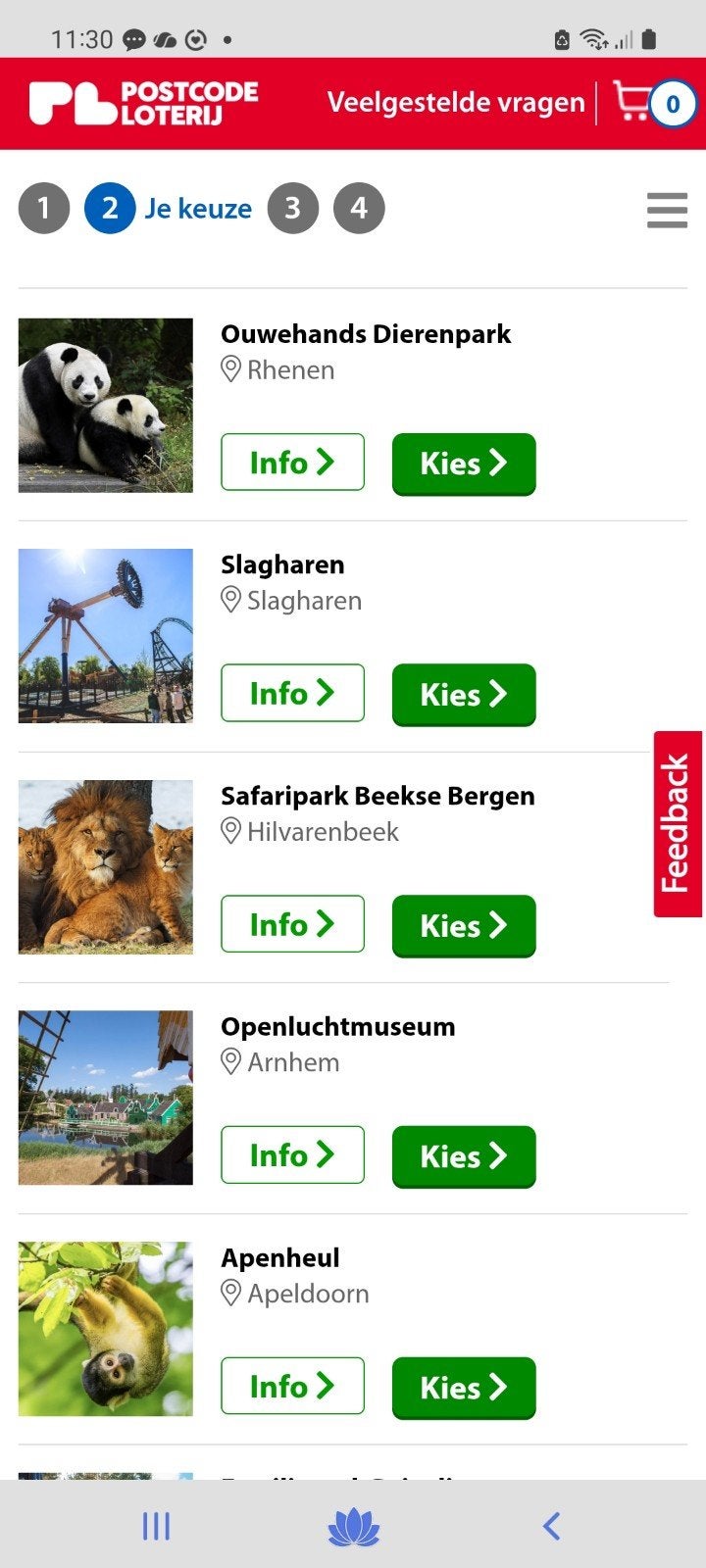 4 tickets van de postcodeloterij voor uitstapje naar keuze, Drie personen of meer, Ticket of Toegangskaart