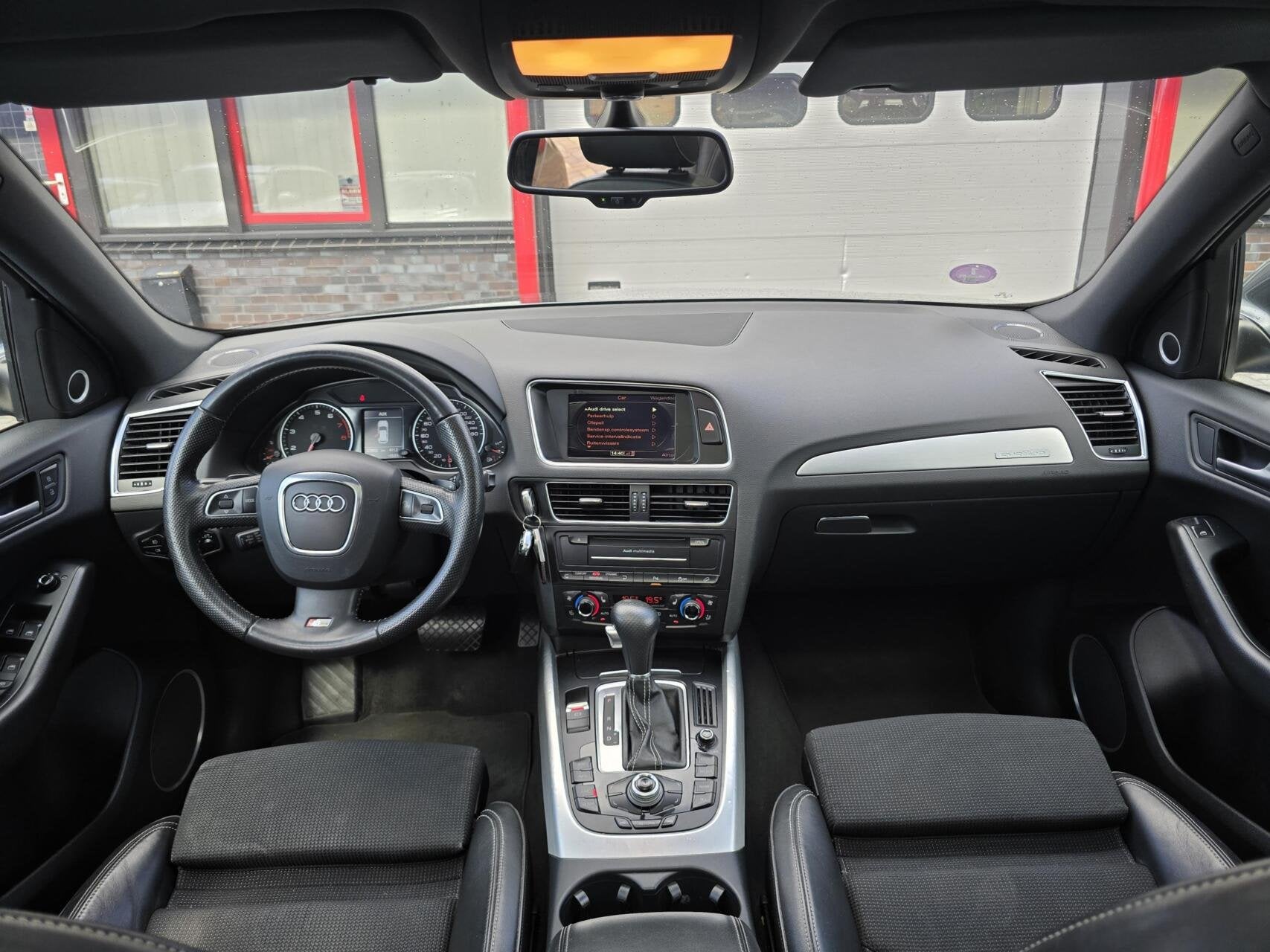 Audi Q5 2.0 TFSI quattro S-Line Carplay/B&O/Pano/Xenon/LMV, Auto's, Audi, Automaat, Gebruikt, Zwart, Leder en Stof