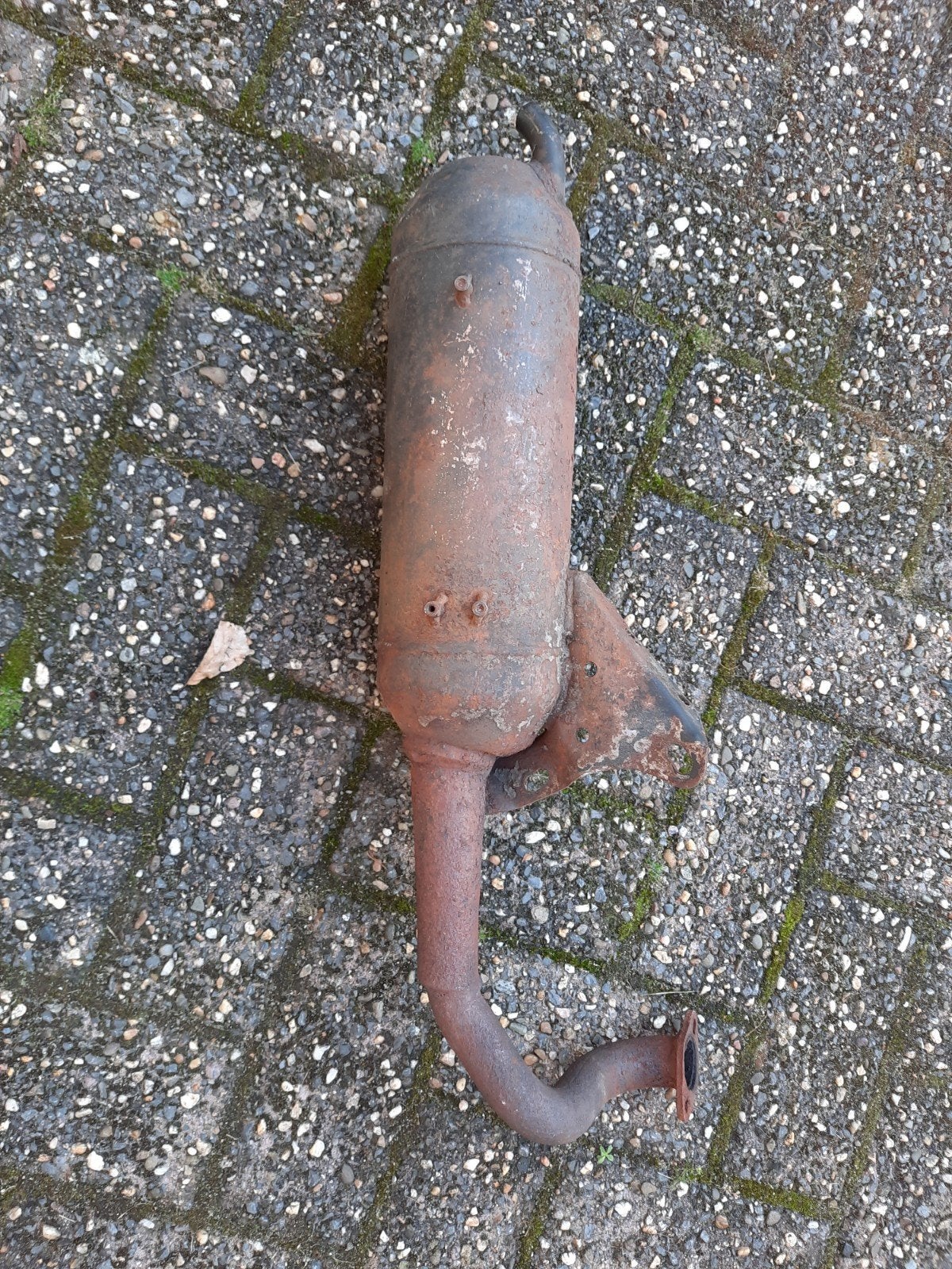 nog een wel roetige uitlaat  van een yamaha neos T2, Ophalen of Verzenden, Gebruikt, Uitlaat, Yamaha