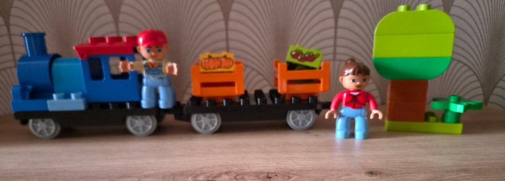 Duplo duw trein set, Ophalen, Zo goed als nieuw, Duplo