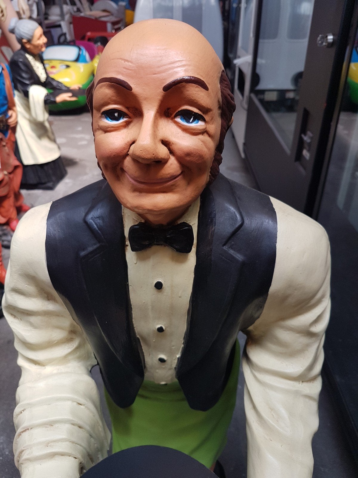 Decoratie beeld oma en opa - Unieke blikvangers, Ophalen, Gebruikt