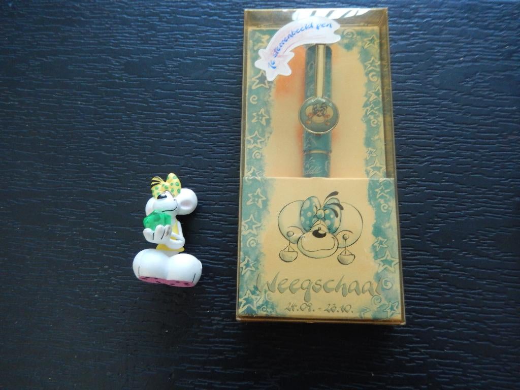 Diddle poppetje met pen (zgan), Verzamelen, Diddl, Ophalen, Zo goed als nieuw, Knuffel