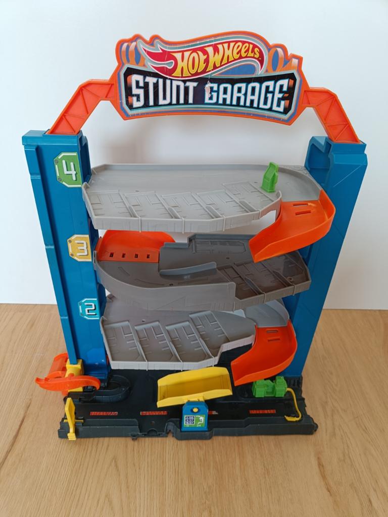 Hot Wheels stunt garage, Ophalen, Gebruikt, Handmatig, Hot Wheels
