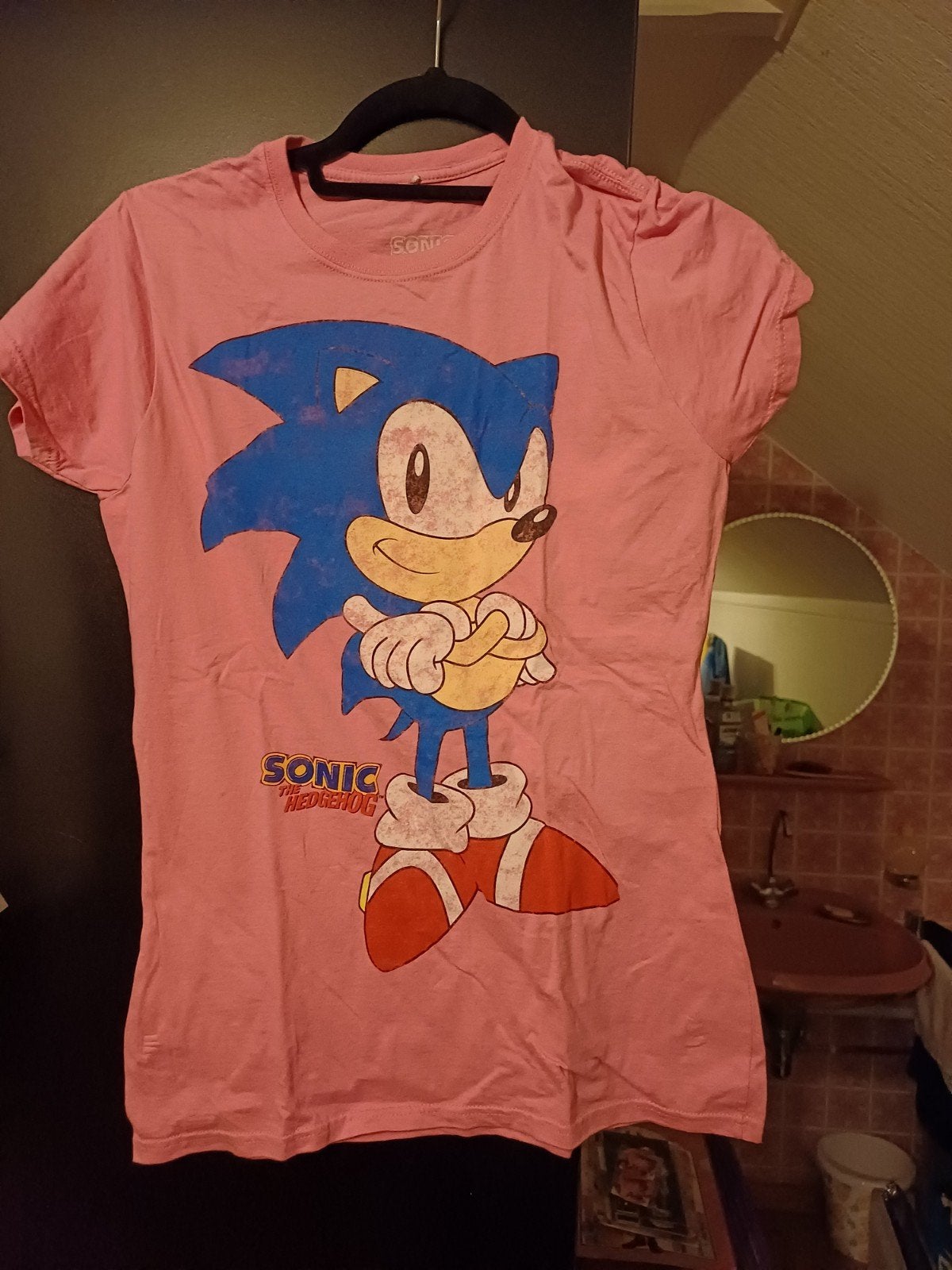 Sonic the Hedgehog T-Shirt, Maat 42/44 (L), Ophalen of Verzenden, Zo goed als nieuw, Korte mouw