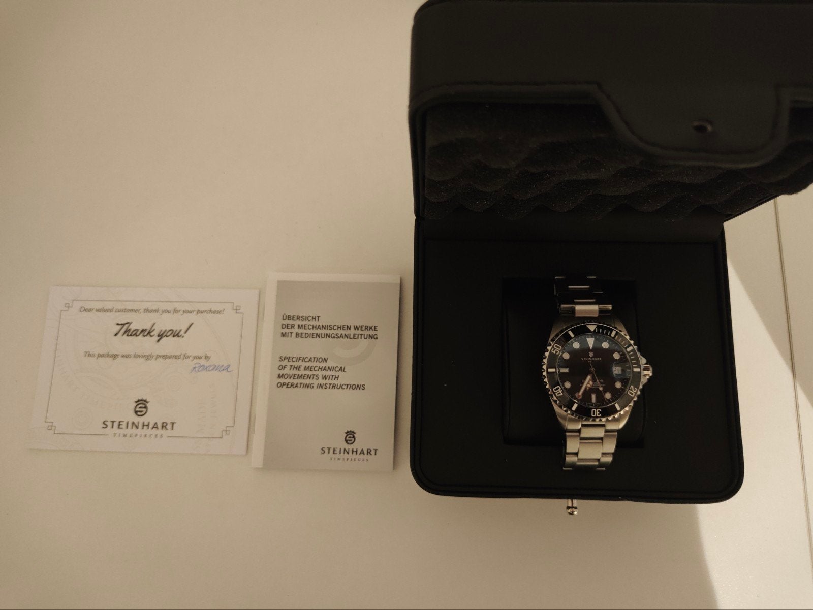 Steinhart Ocean One Ceramic 39mm, Sieraden, Tassen en Uiterlijk, Horloges | Heren, Ophalen of Verzenden, Staal, Staal, Overige merken