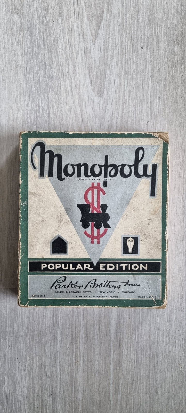 Monopoly copyright 1935. Amerikaanse versie, Ophalen, Gebruikt, Parker Brothers