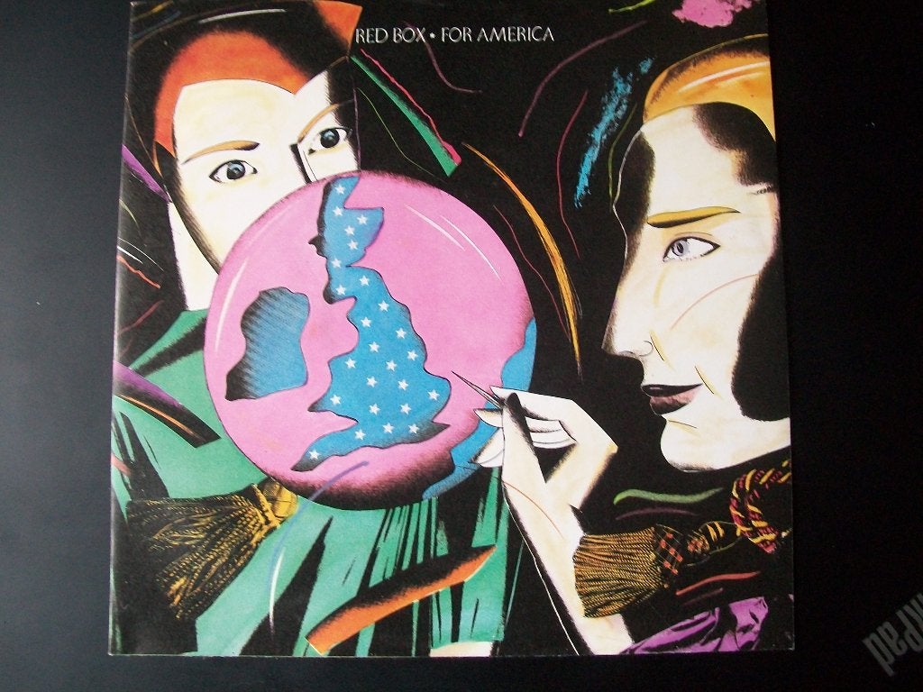 Red Box met For America (1986) in nieuwstaat, Verzenden, 7 inch, Beschermende buitenhoes, Zo goed als nieuw