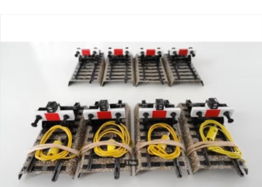 8 Märklin stootblokken (nieuw type), Wisselstroom, Rails, Ophalen of Verzenden, Zo goed als nieuw
