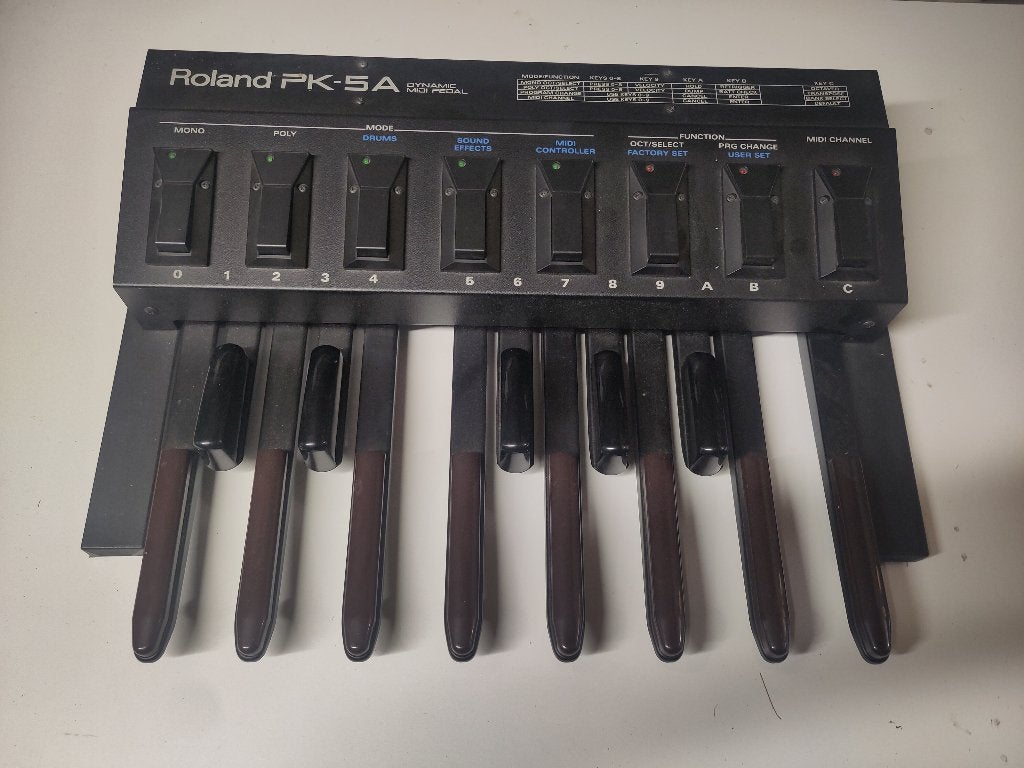 Orgel baspedaal Roland PK-5A, Muziek en Instrumenten, Roland, Zo goed als nieuw, Midi-aansluiting, Overige aantallen
