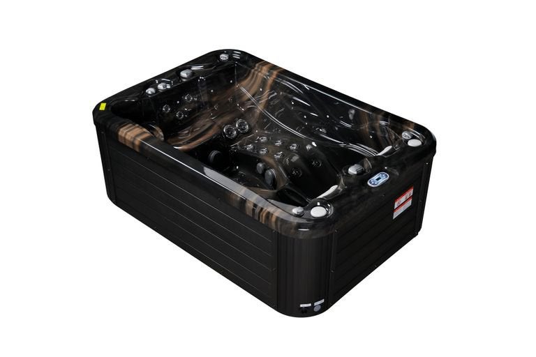 Exclusieve balboa 3 persoons spa zwart bruin marmer edition