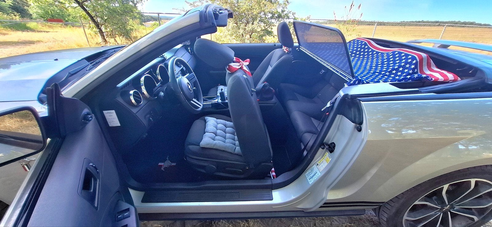 ford mustang cabrio  4lt.V6, Auto's, Handgeschakeld, Particulier, Zilver of Grijs, Achterwielaandrijving