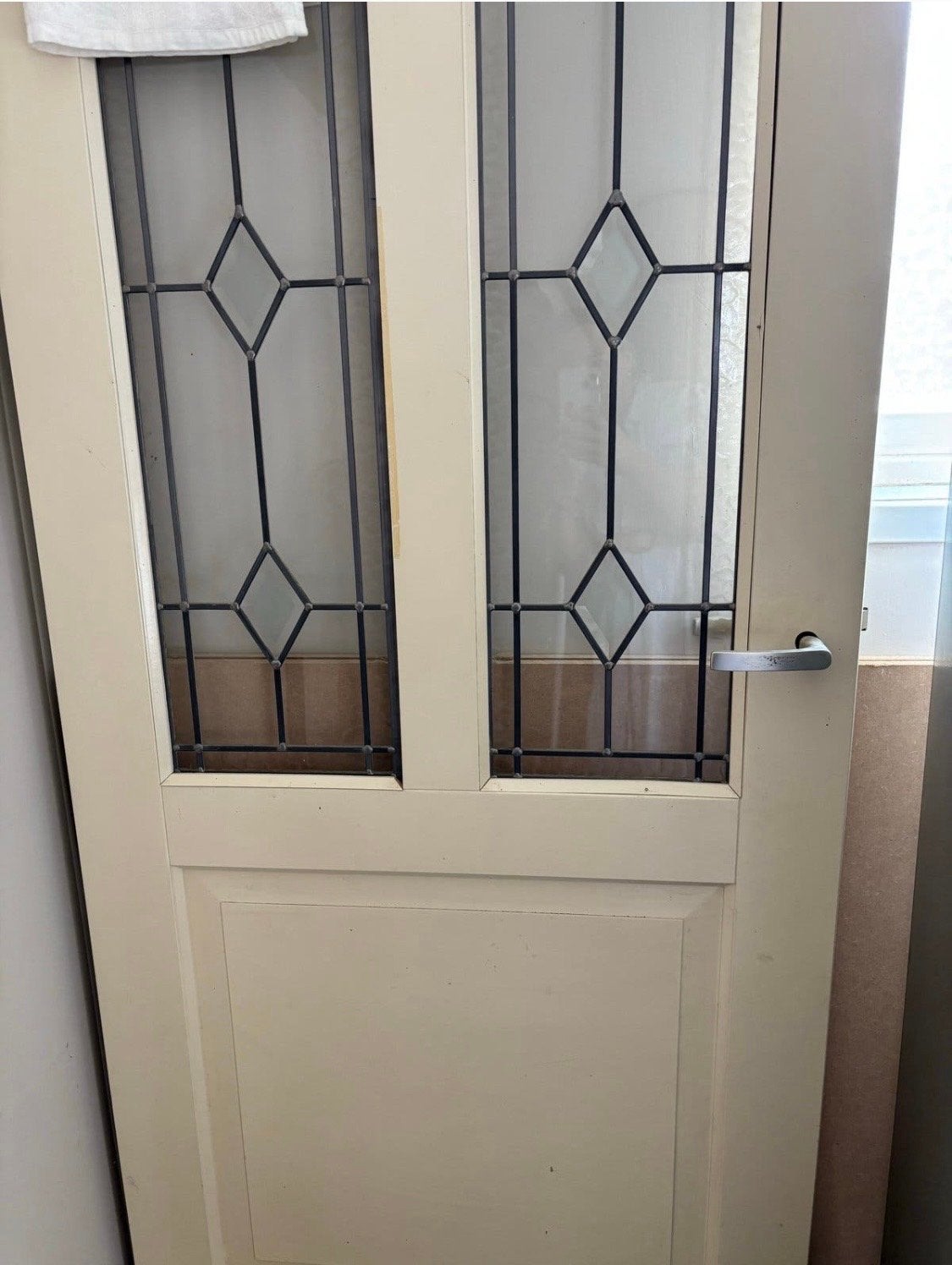 Nieuwe Cando Glas-in-lood Binnendeur Crème Wit, Binnendeur, Nieuw, Ophalen of Verzenden, 200 tot 215 cm
