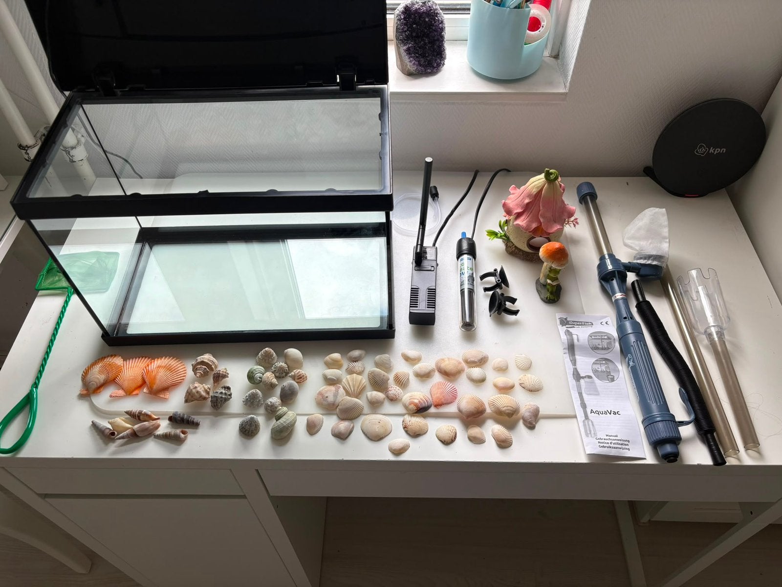 Complete aquarium set, Zo goed als nieuw, Leeg aquarium, Superfish, Ophalen