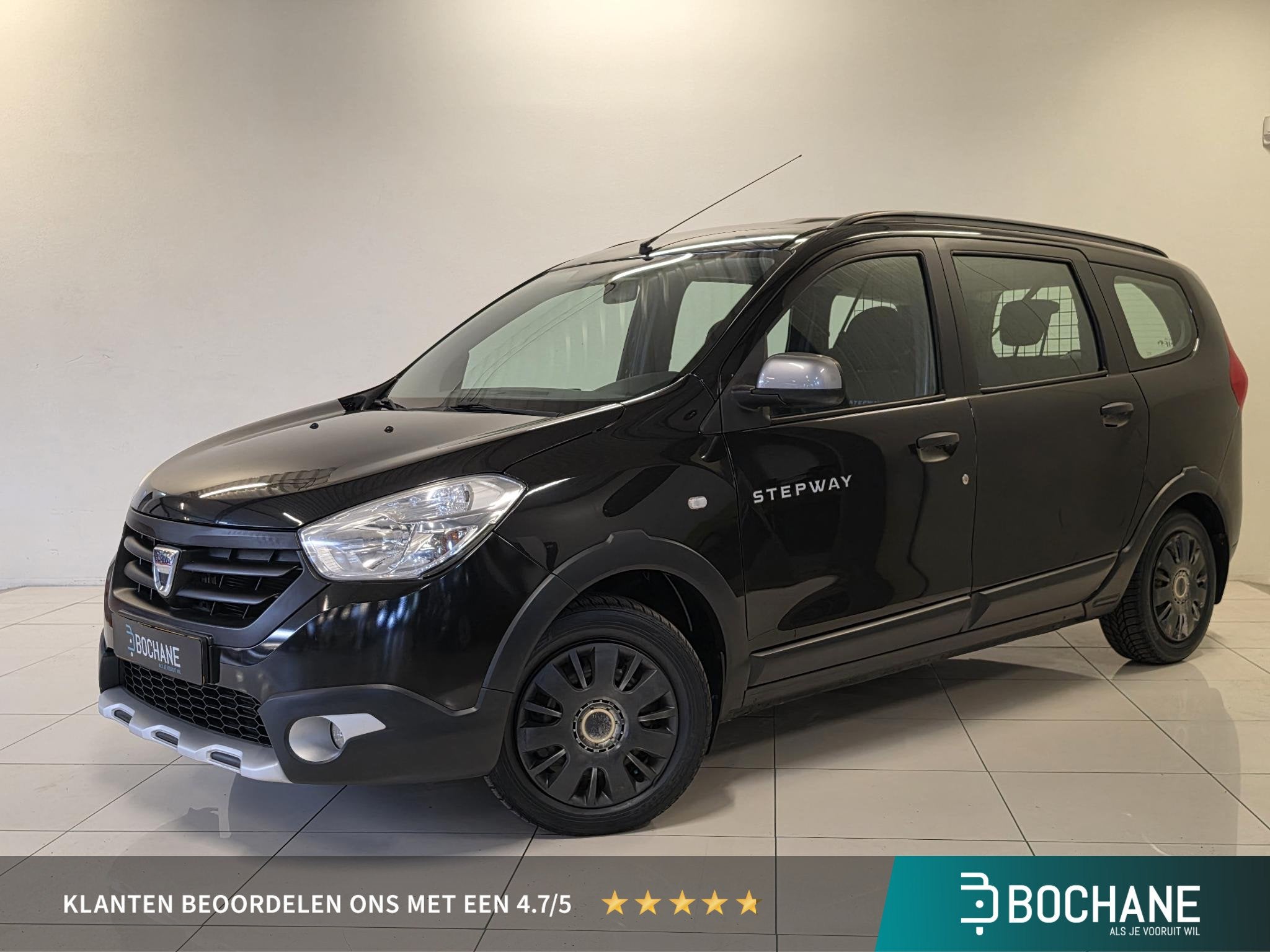 Dacia Lodgy 1.2 TCe Stepway 5p. | Navigatie | Parkeersensore, Auto's, Voorwielaandrijving, Stof, Gebruikt, Met garantie (alle)