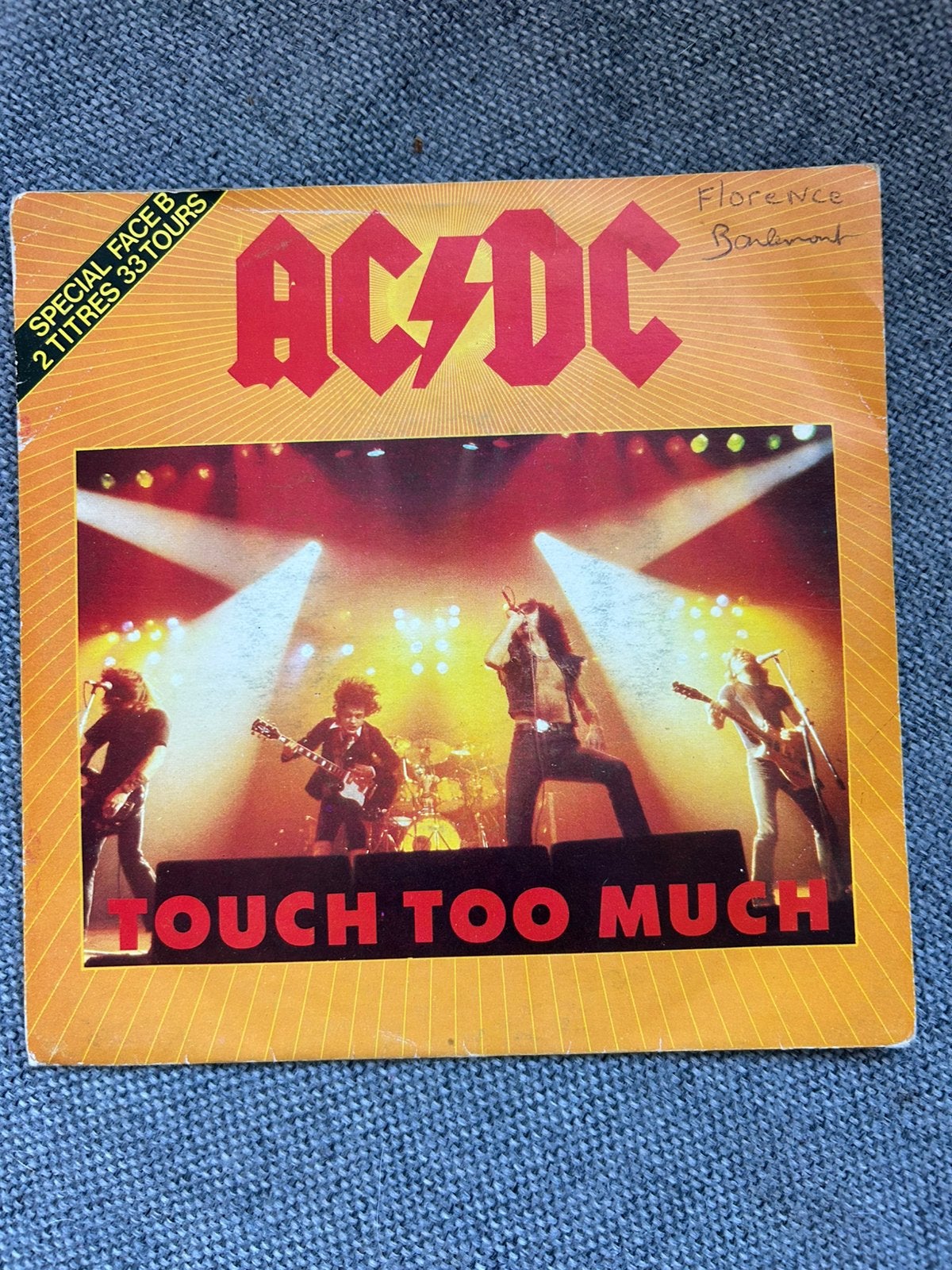AC/DC Touch Too Much, Ophalen of Verzenden, Zo goed als nieuw, 7 inch