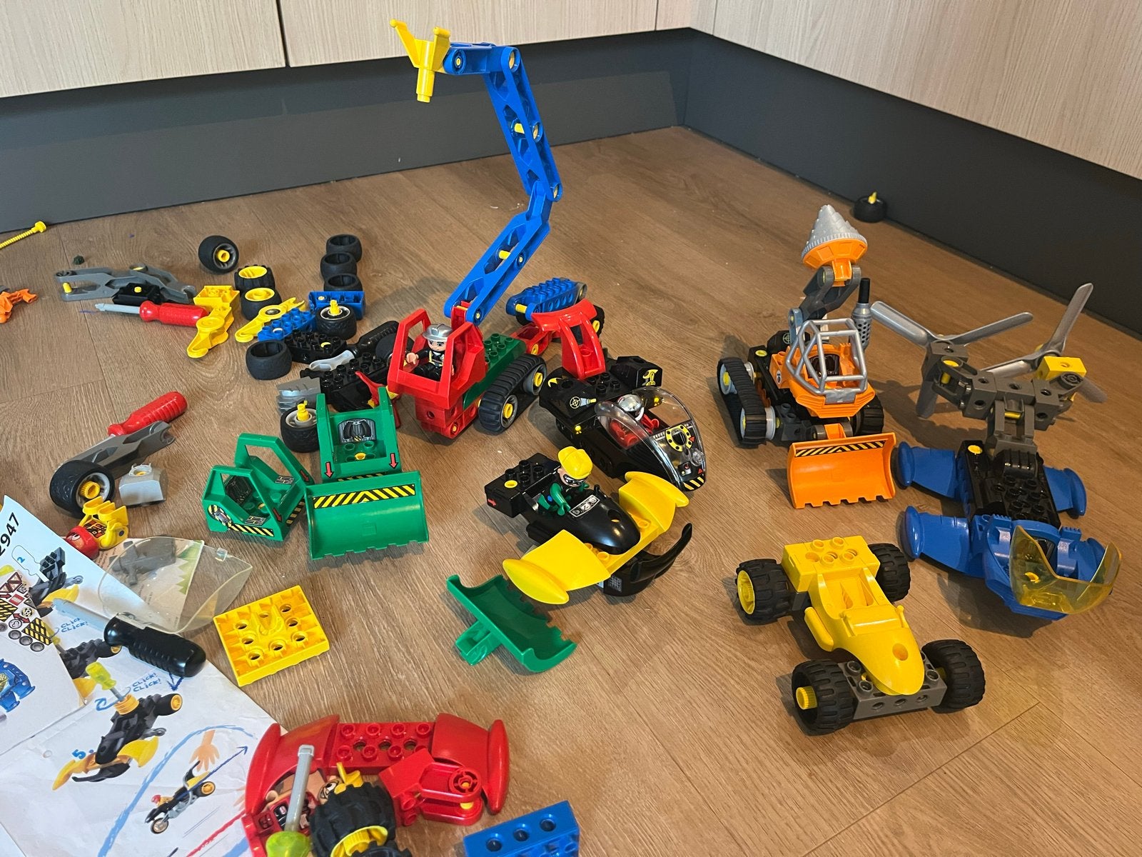 Grote partij Lego Dacta / Technisch Duplo met handleidingen, Ophalen of Verzenden, Gebruikt