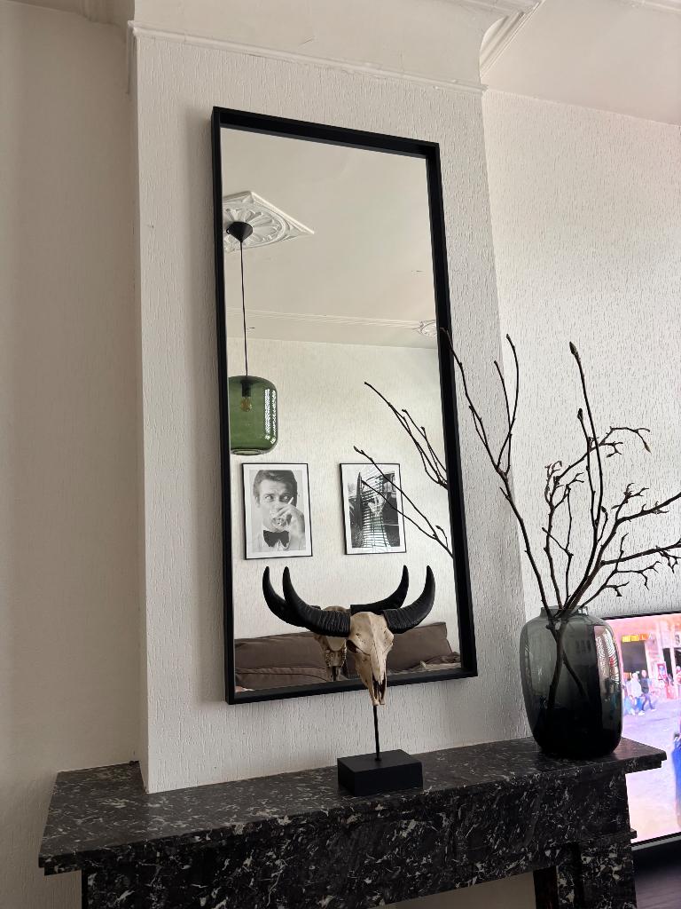Spiegel Ikea, Ophalen, 100 tot 150 cm, Zo goed als nieuw, Rechthoekig