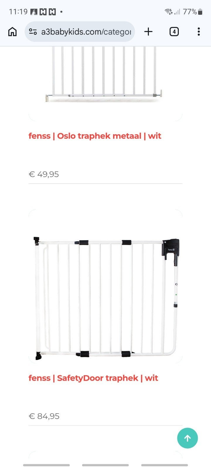 IN PRIJS VERLAAGD. 3x a3 fenns traphek. in in goede staat, Kinderen en Baby's, Traphekjes, Ophalen, Gebruikt, Overige typen, 115 cm of meer