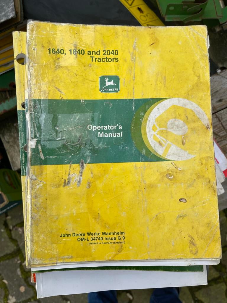 John Deere 1640/1840/2040 Tractoren Gebruikershandleiding, Ophalen of Verzenden, Gelezen, Overige onderwerpen
