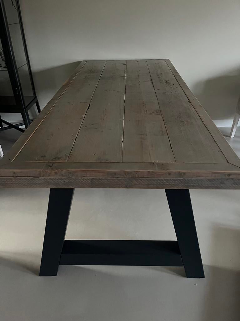Eettafel, Huis en Inrichting, Tafels | Eettafels, Ophalen, Gebruikt, 200 cm of meer, 50 tot 100 cm