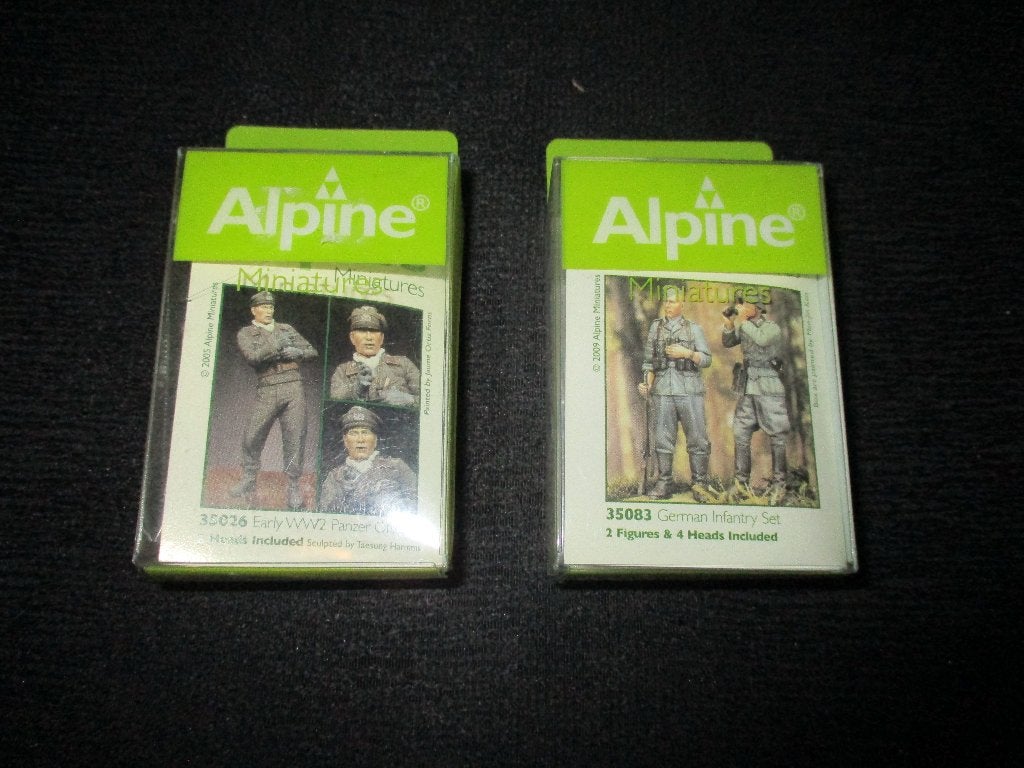 D-348,ALPINE 1-35,NO,35026,Early WW2 Panzer Officer+ALPINE 1, Hobby en Vrije tijd, Modelbouw | Figuren en Diorama's, Ophalen of Verzenden