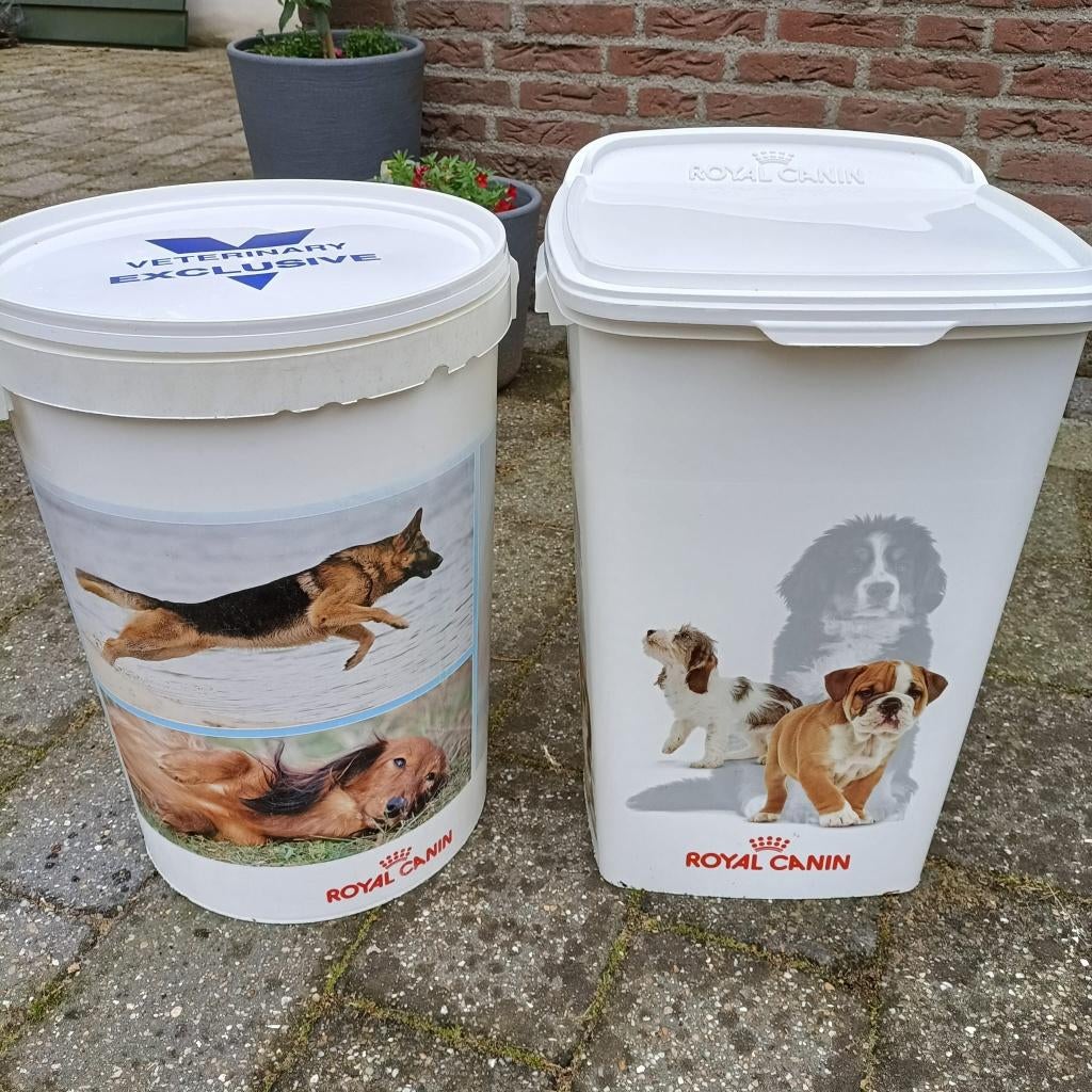 Vierkante en ronde voerton Royal Canin, Dieren en Toebehoren, Dierenvoeding, Ophalen, Hond