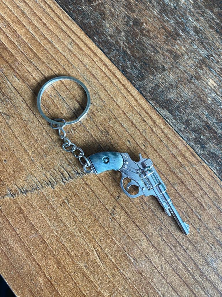 Sleutelhanger revolver - Uniek en stoer accessoire, Ophalen of Verzenden, Nieuw, Overige typen