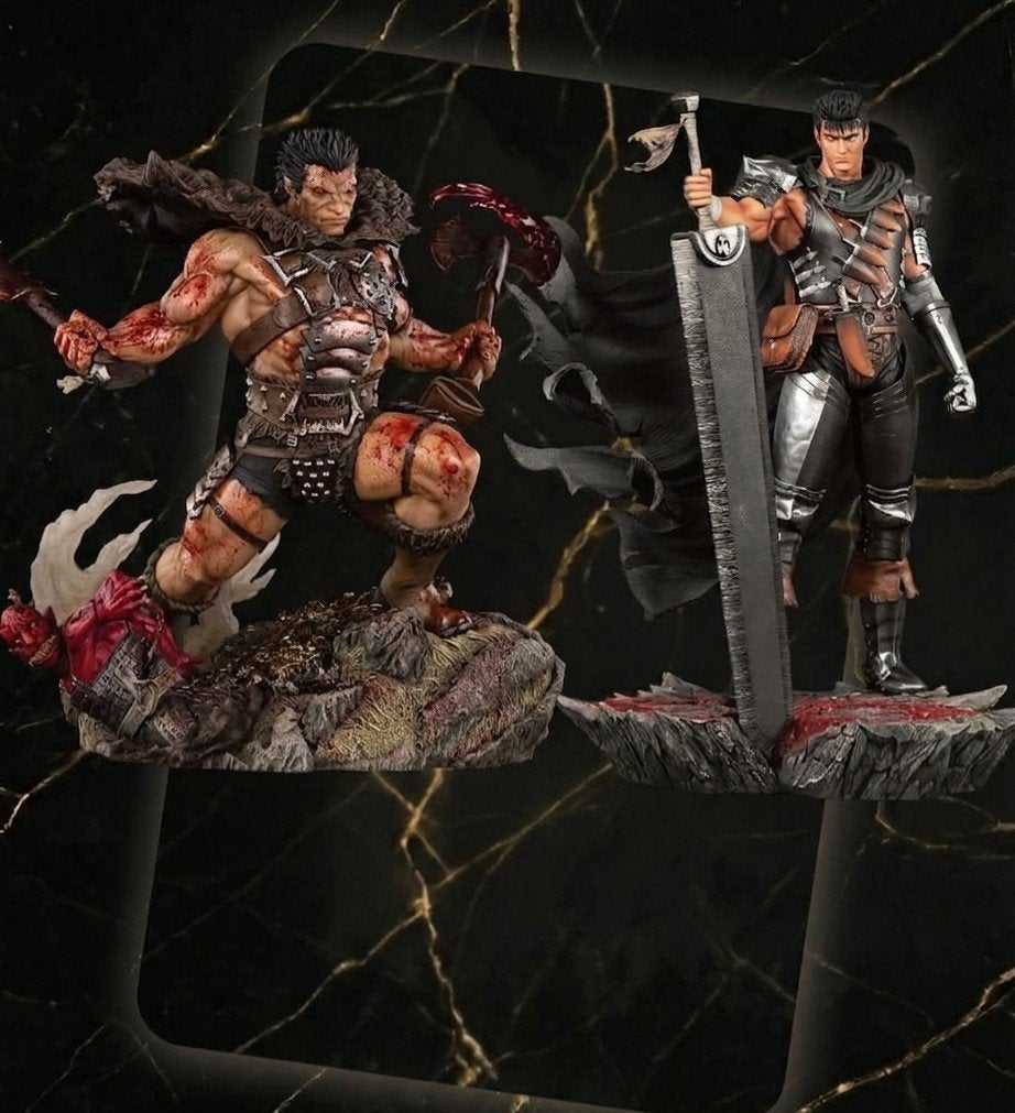 BERSERK Zodd & Guts statue SET Oniri Creations/ Kitsune €500, Ophalen of Verzenden, Overige figuren, Nieuw, Beeldje of Figuurtje