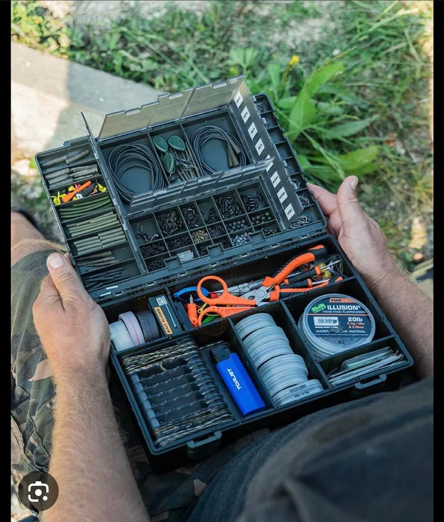 op zoek naar gevulde karper tackle box, Ophalen of Verzenden, Zo goed als nieuw, Overige typen