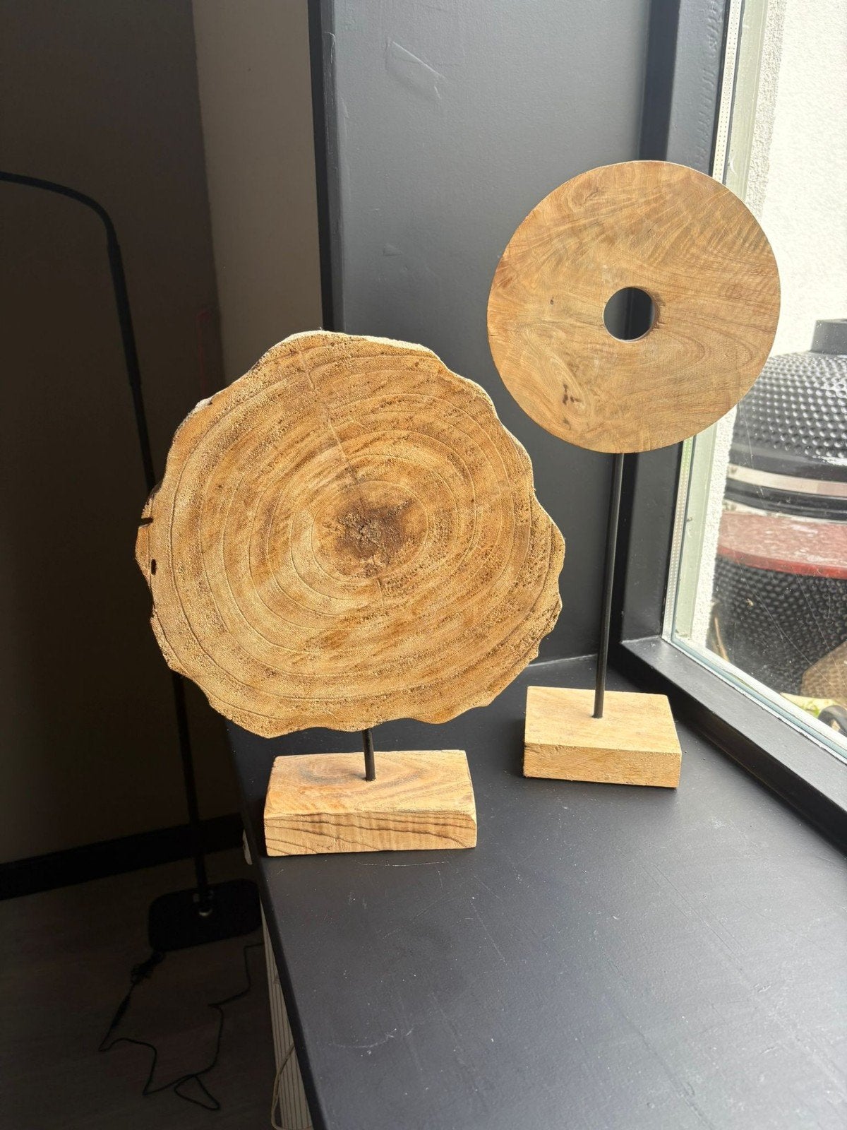 Decoratieve houten ornamenten op standaard, Huis en Inrichting, Woonaccessoires | Overige, Ophalen of Verzenden