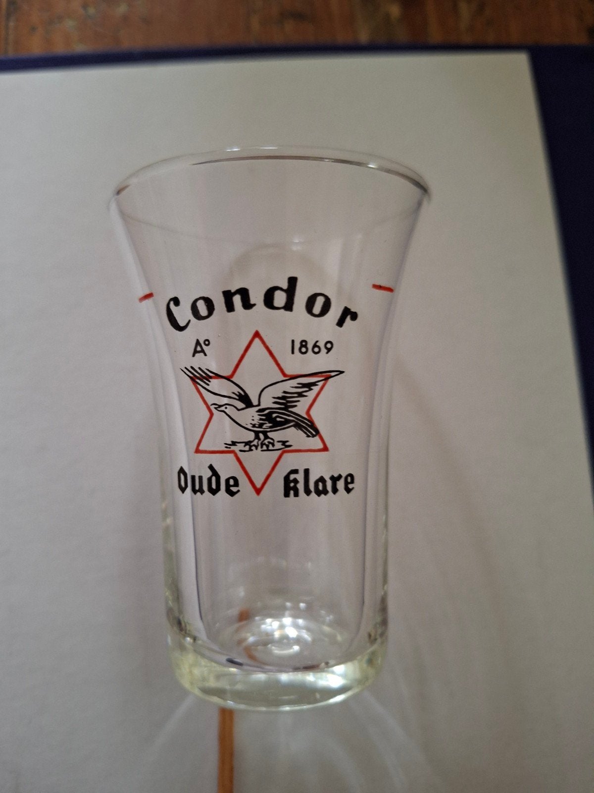 Jenever glas Condor oude klare (39), Verzamelen, Ophalen of Verzenden, Gebruikt, Overige typen