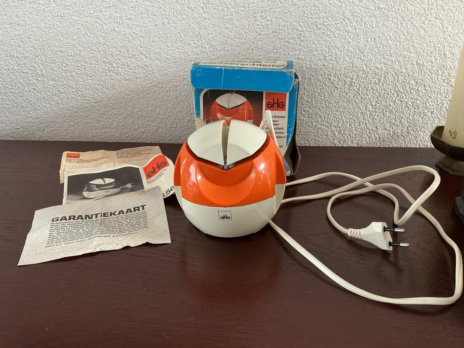 Vintage electrische messenslijper, zie de foto’s, Ophalen, Huis en Inrichting