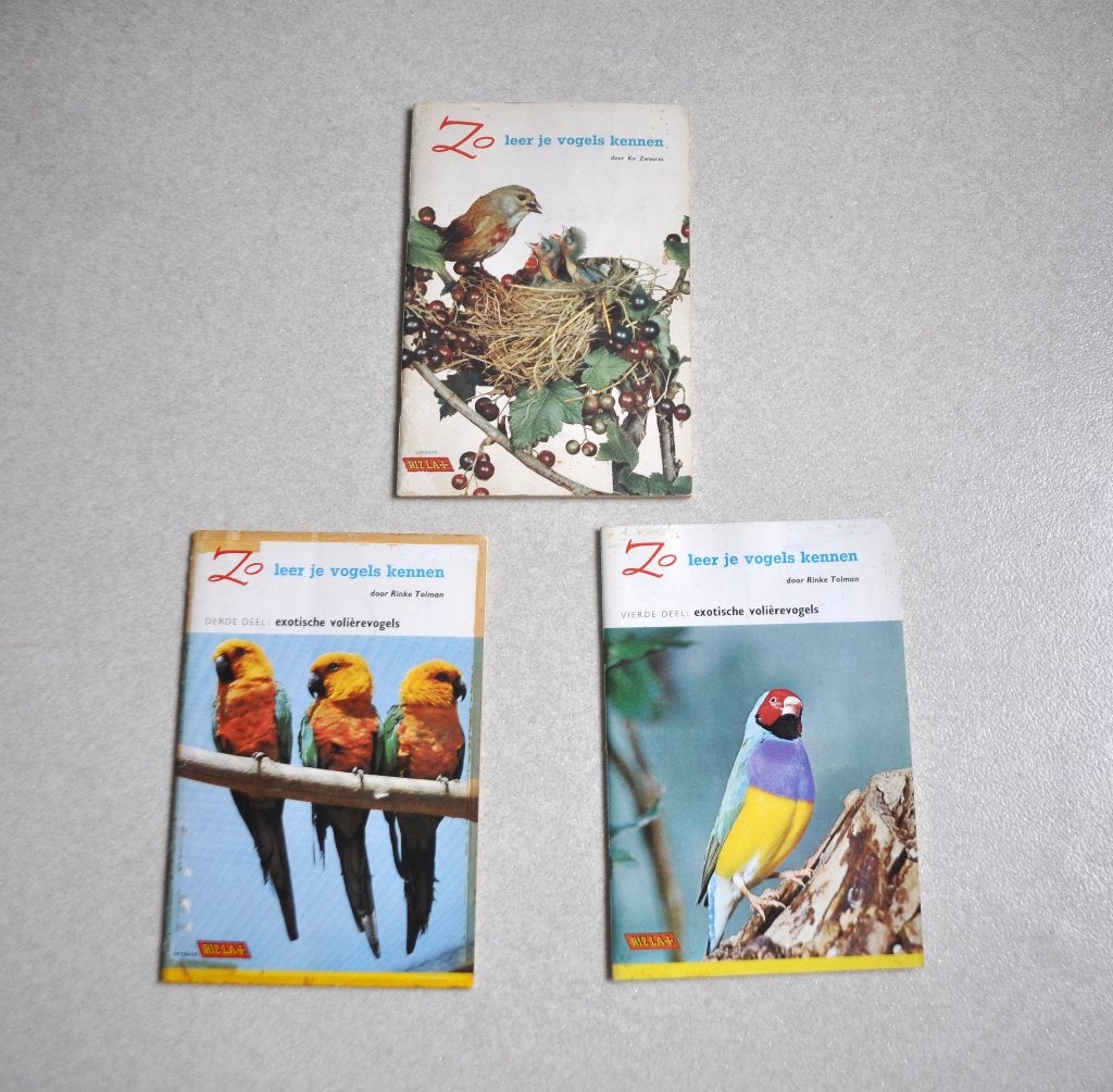 3  x  Zo  leer  je  vogels  kennen  -  Uitg. Rizla, Boeken, Prentenboeken en Plaatjesalbums, Ophalen of Verzenden, Zo goed als nieuw