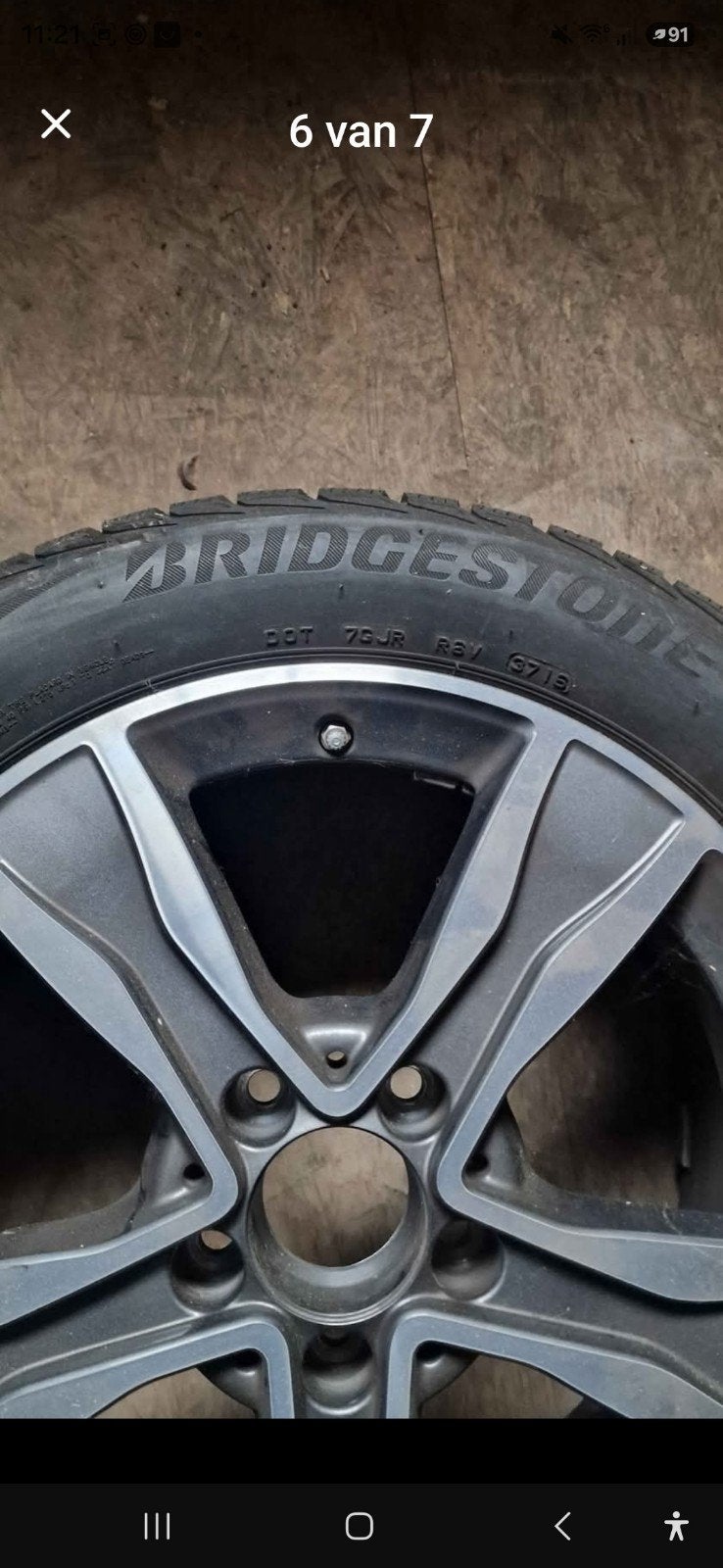 Sportvelgen met bijna nieuwe banden voor Mercedes 350E, Ophalen, Gebruikt, Banden en Velgen, 17 inch