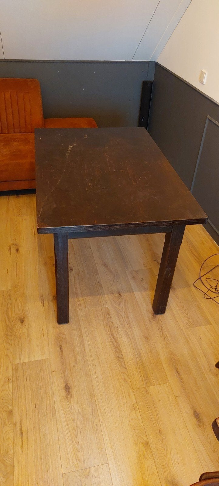 6 authentieke Thonet stoelen met mooie bruine tafel, Ophalen, Gebruikt, Bruin, Klassiek
