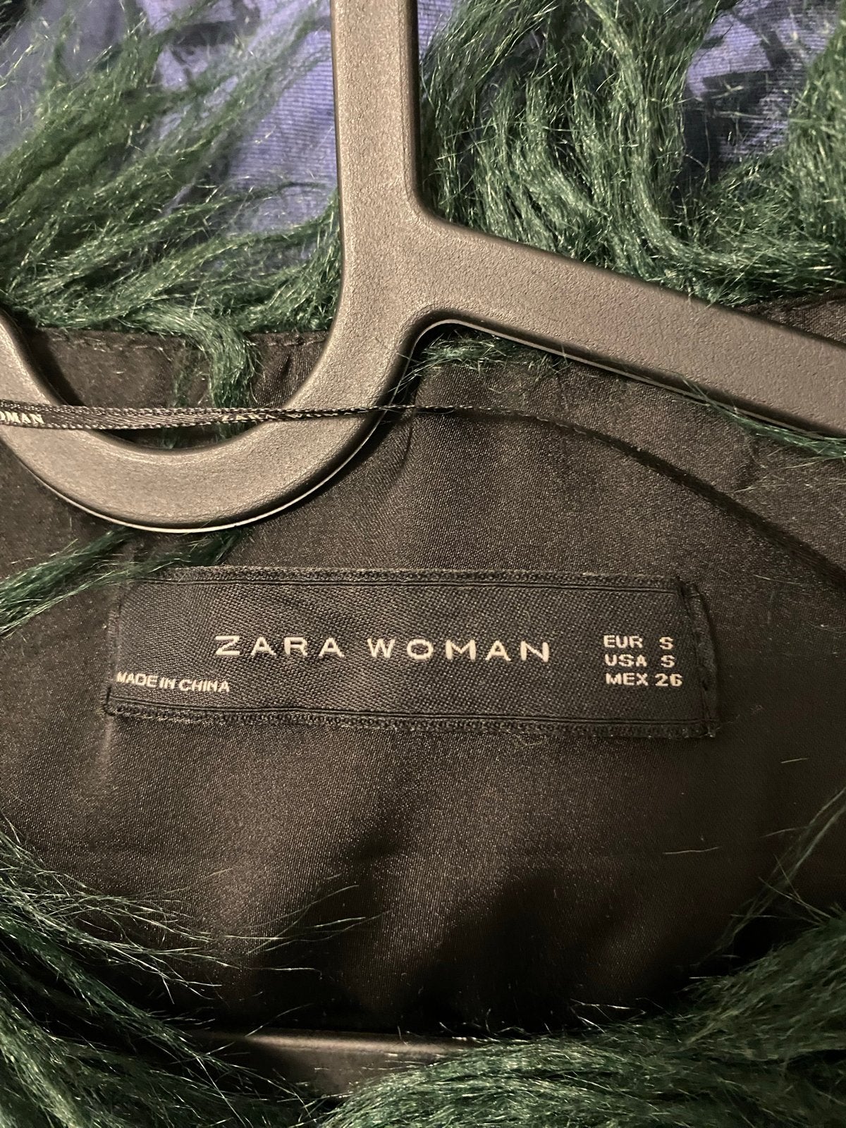 Zara Woman Groen Faux Fur Jas Maat S, Ophalen of Verzenden, Zo goed als nieuw, Maat 36 (S), Groen