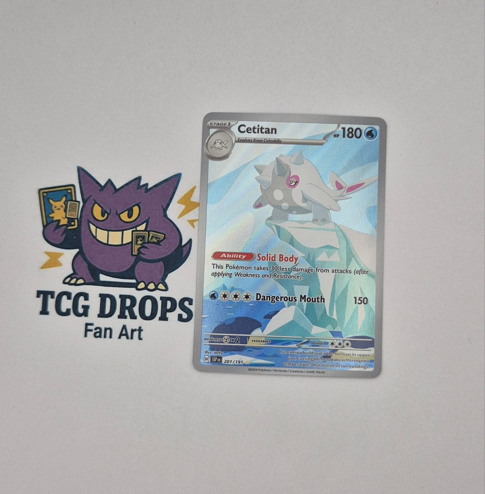 Cetitan	201/191	Surging Sparks, Hobby en Vrije tijd, Verzamelkaartspellen | Pokémon, Zo goed als nieuw, Ophalen of Verzenden