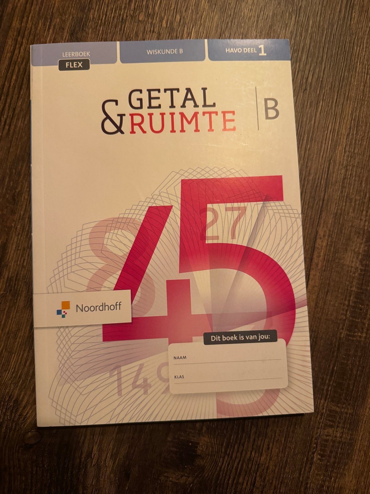 Getal & Ruimte havo B deel 1 nieuw, Boeken, Ophalen of Verzenden, Nieuw, HAVO, Wiskunde B