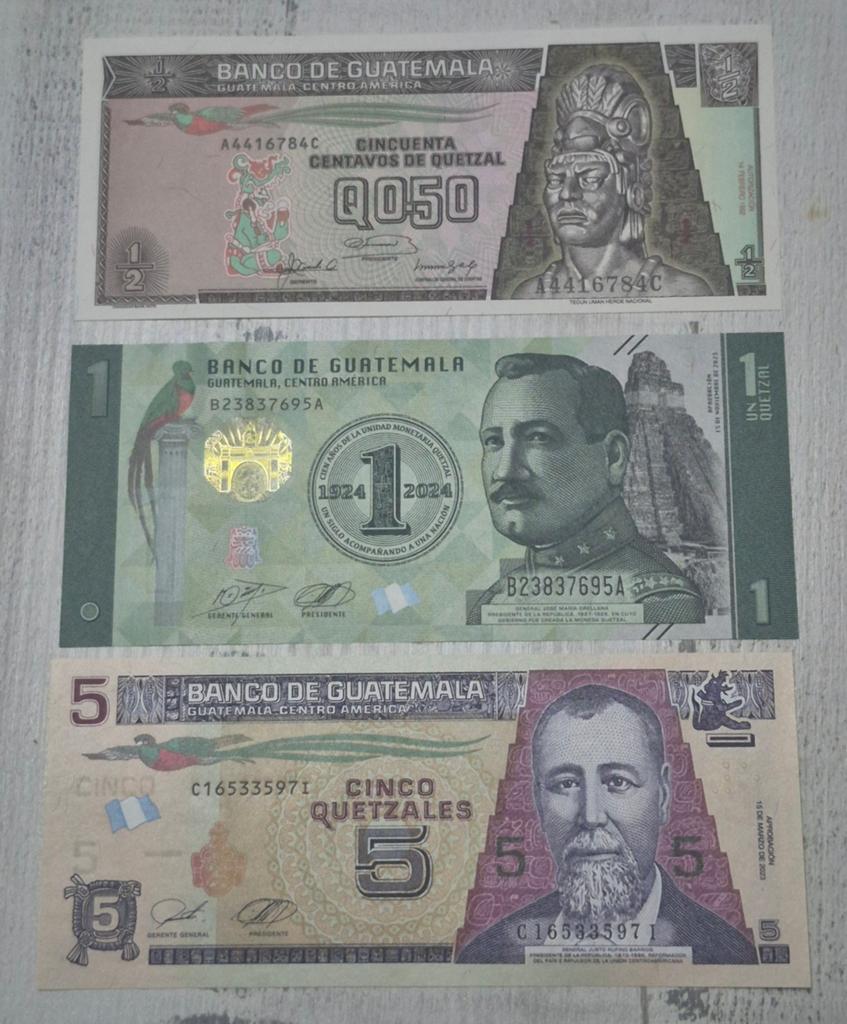 Guatemala Bankbiljetten Set - UNC Conditie, Ophalen of Verzenden, Midden-Amerika, Setje