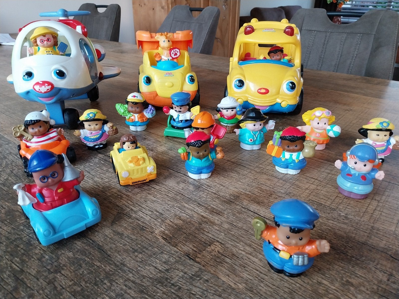 little people (fisher price), Kinderen en Baby's, Ophalen, Gebruikt, Speelset, Met geluid