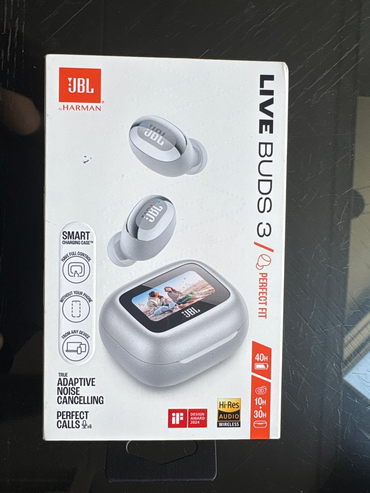 JBL Live Buds 3 TWS oordopjes met Smart Charging Case, In-ear, JBL, Zilver, Bluetooth