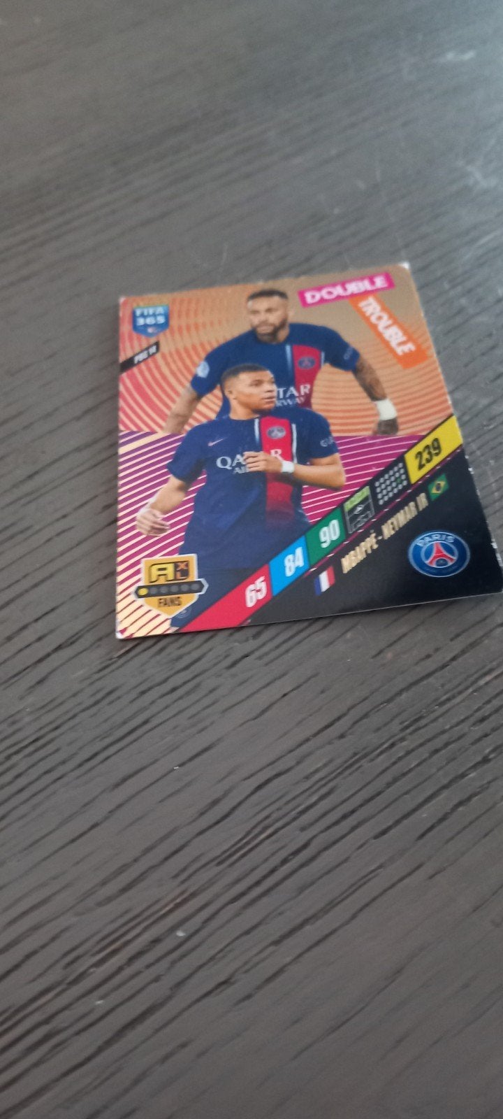 voetbalplaatje mbappe en neymar jr, Ophalen of Verzenden, Plaatje